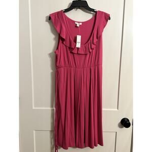 New York & Co Stretch Sleeveless Sz L NWT Wedding Easter Bridal Baby Shower Pink